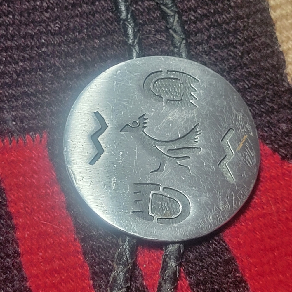 Native American Bird & Bear Bolo View 3